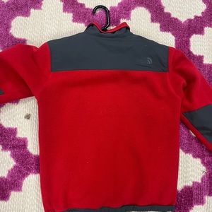 red north face jacket boys large